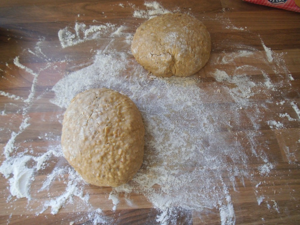 Hazelnut and orange biscotti dough